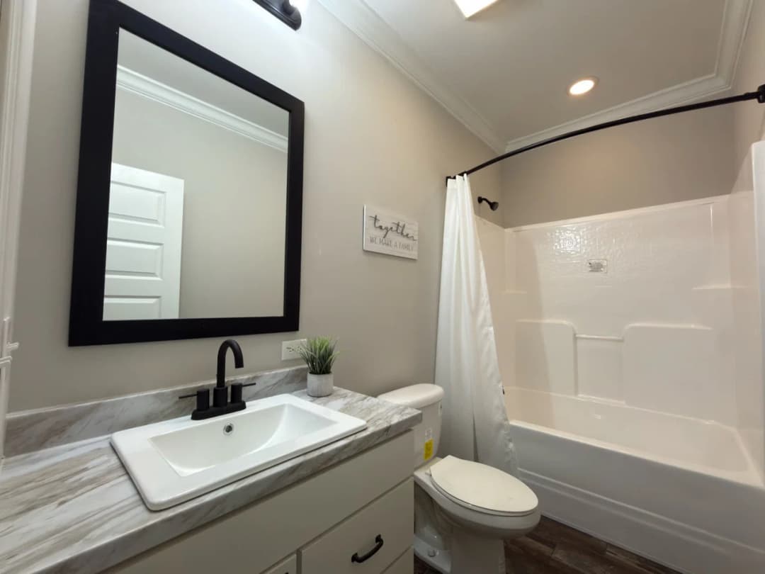 Tahoe harbor bathroom home features