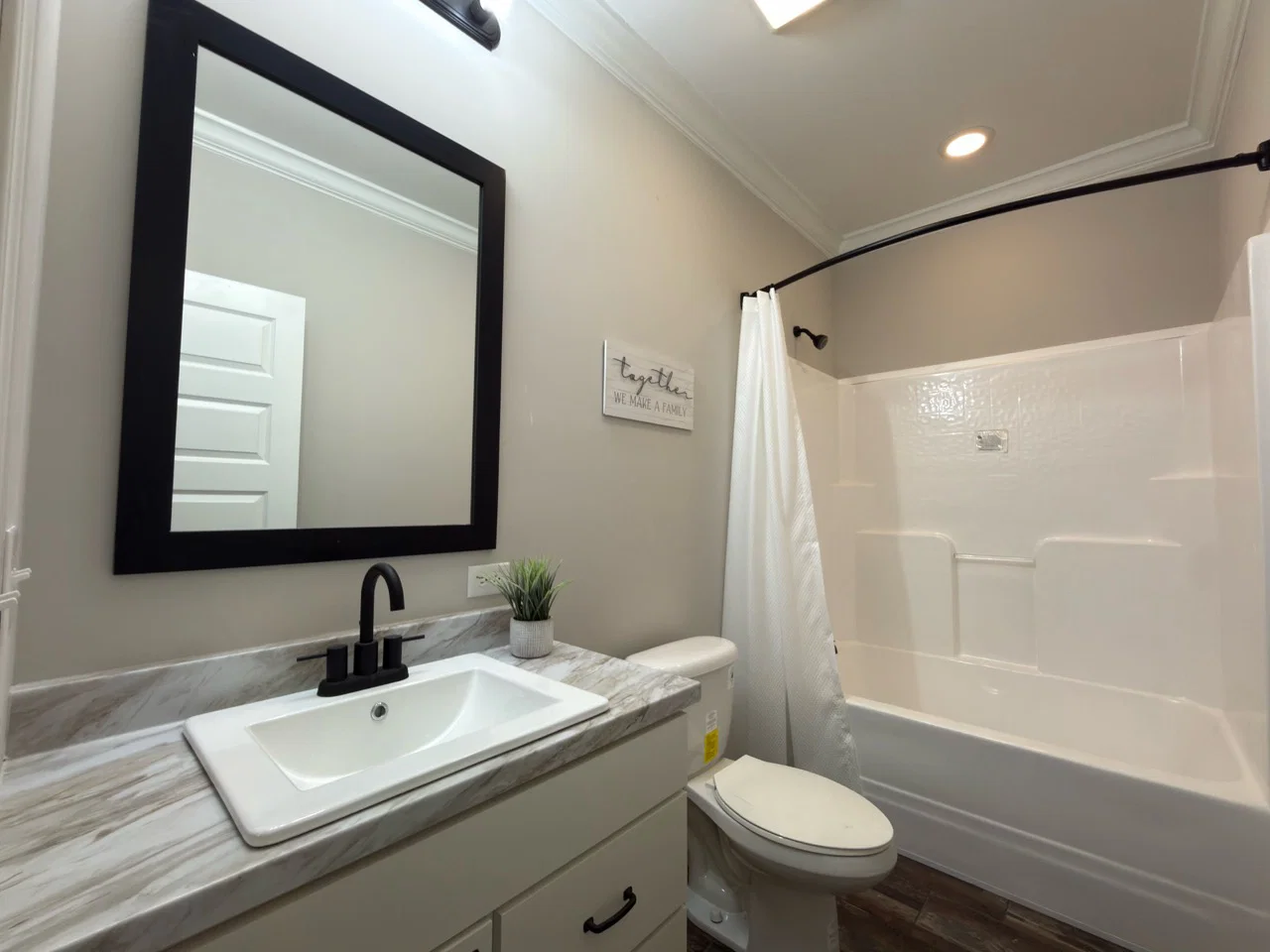 Tahoe harbor bathroom home features