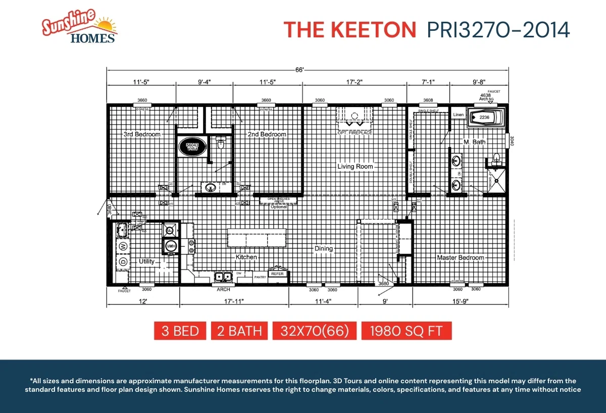 Pri3270-2014 floor plan home features