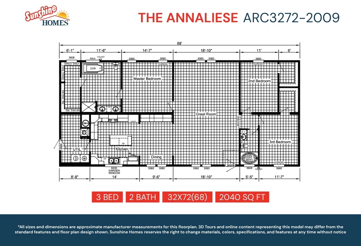 Arc3272-2009 floor plan home features