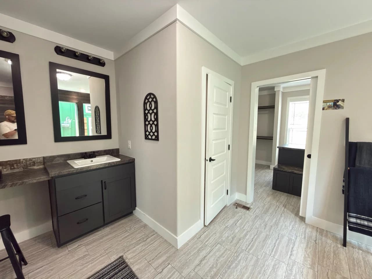 The barndominium bathroom home features