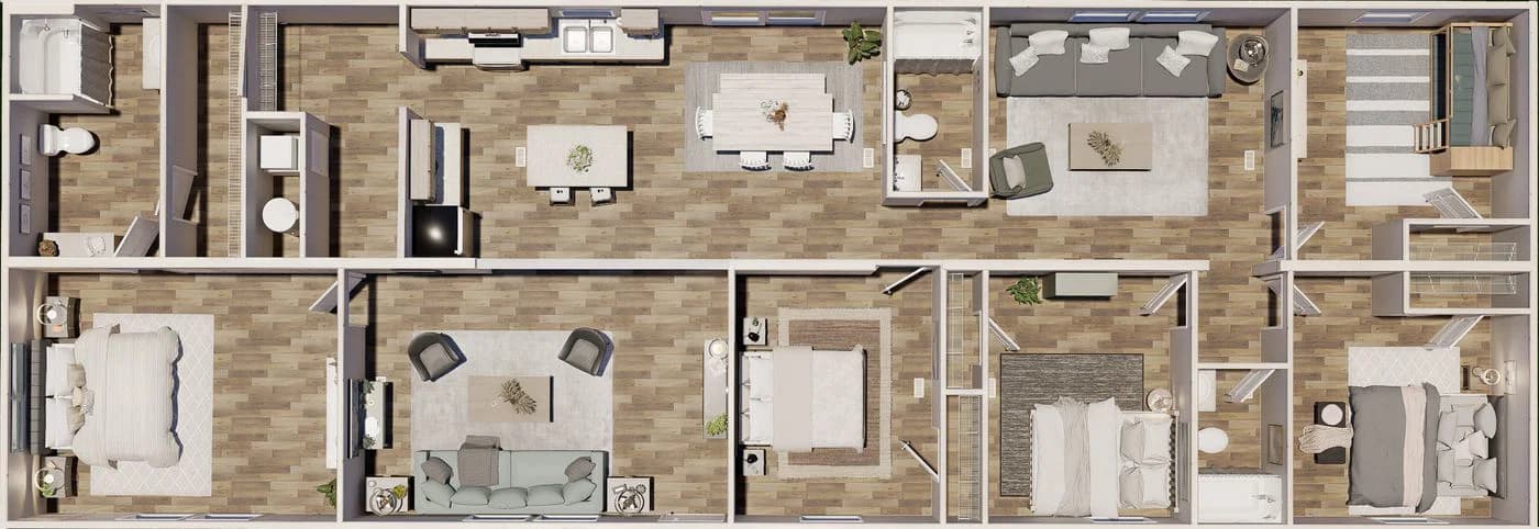 Redwood  home features