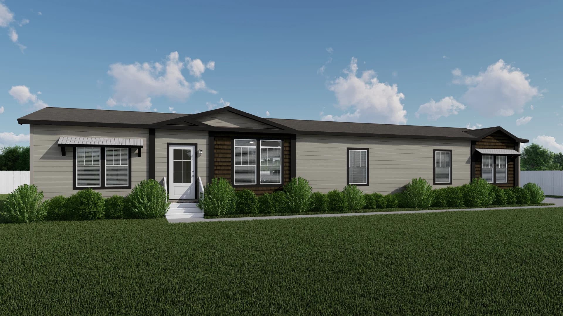 The fuji hero, elevation, and exterior home features