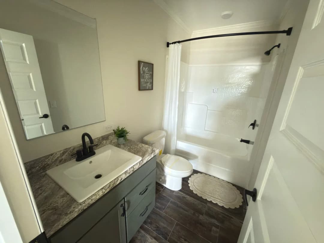 Orchard house bathroom home features