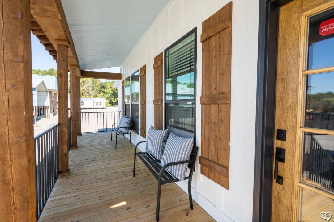 The barndominium 2 exterior home features