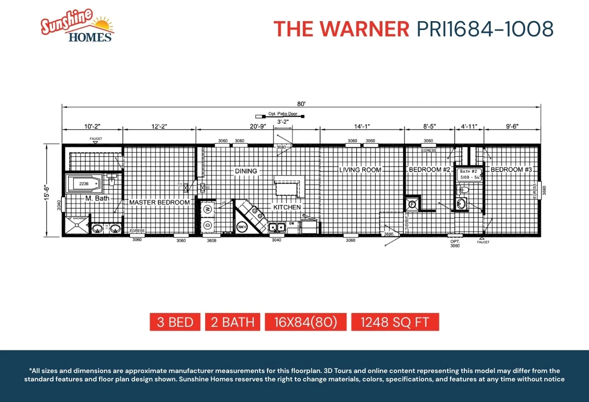 Pri1684-1008 floor plan home features