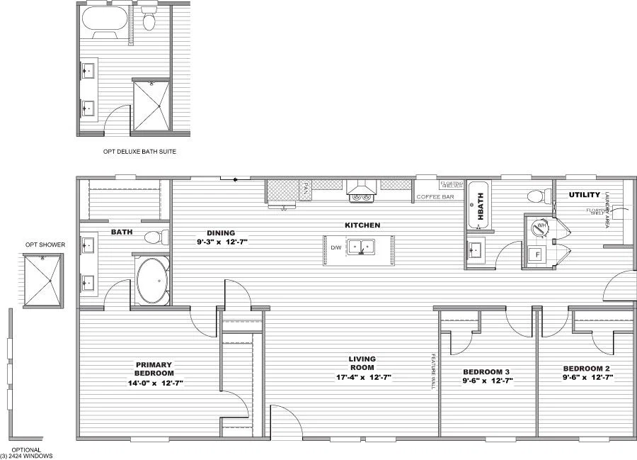 Explorer floor plan home features