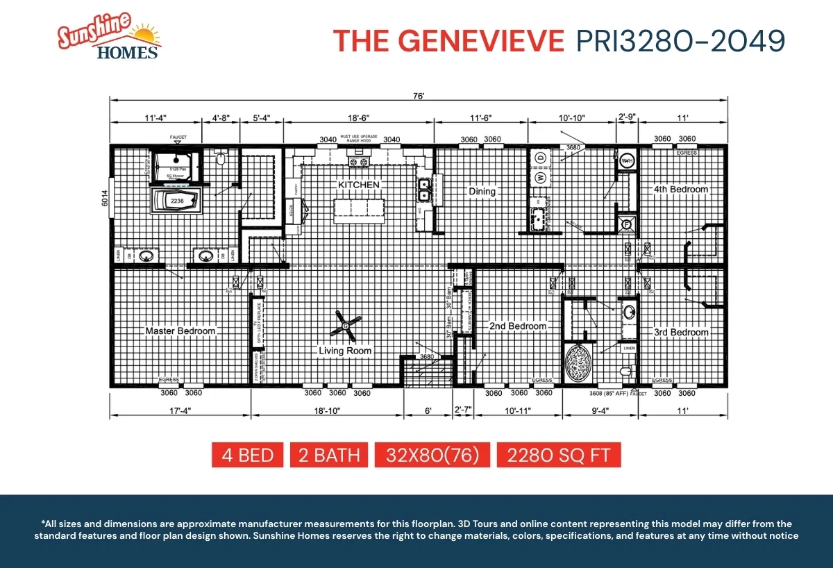 Pri3280-2049 floor plan home features
