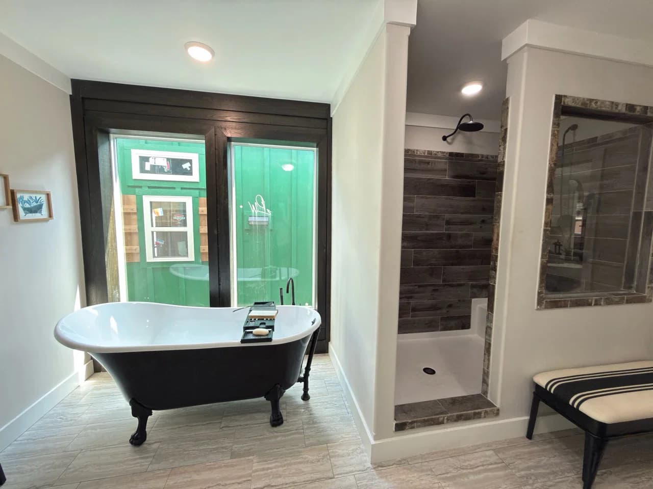 The barndominium bathroom home features