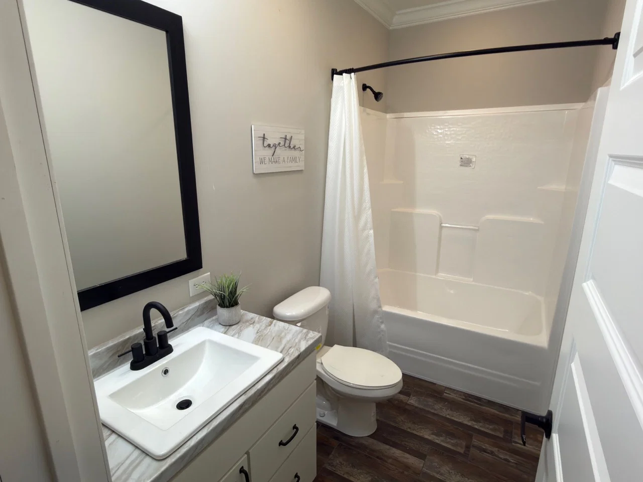 Tahoe harbor bathroom home features