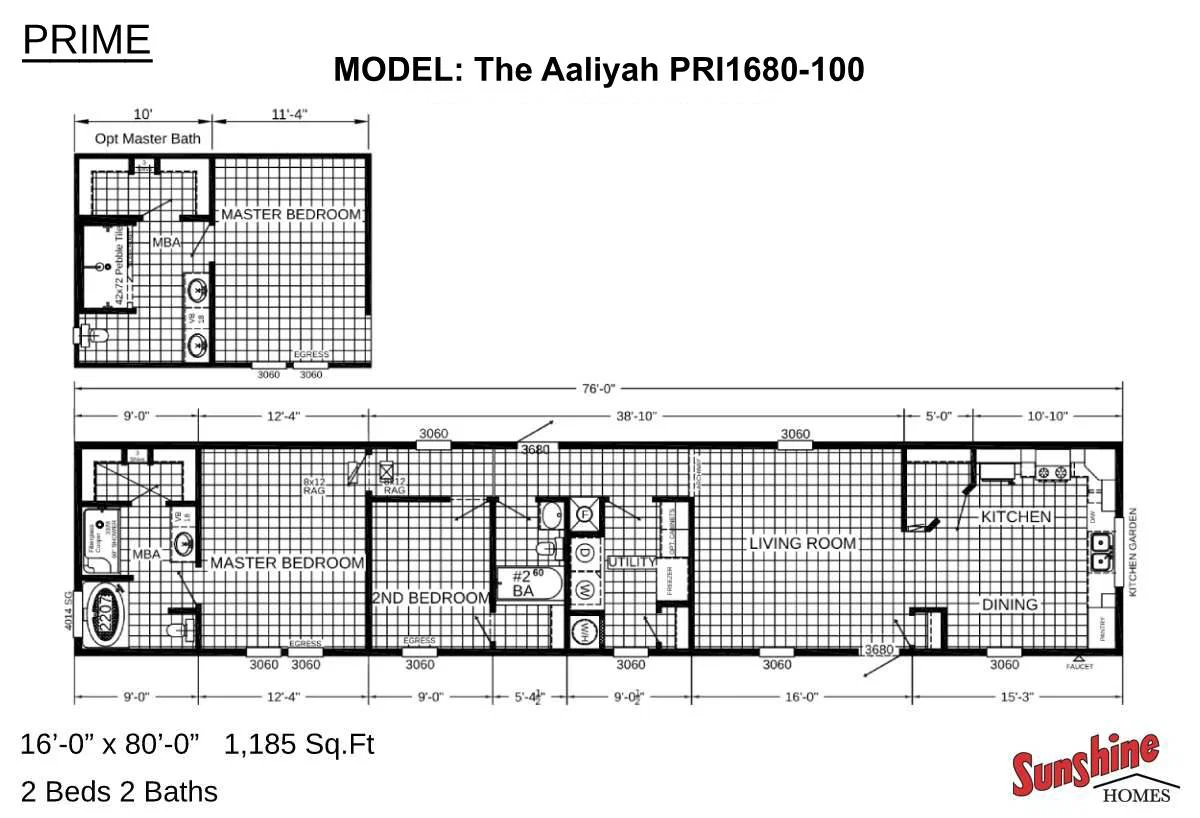 Pri1680-100 floor plan home features