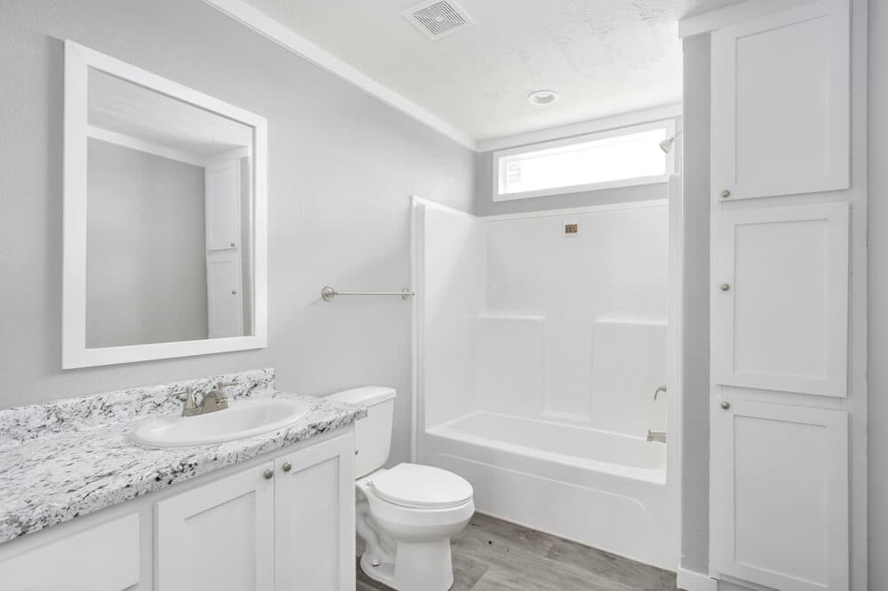 Woodland bathroom home features