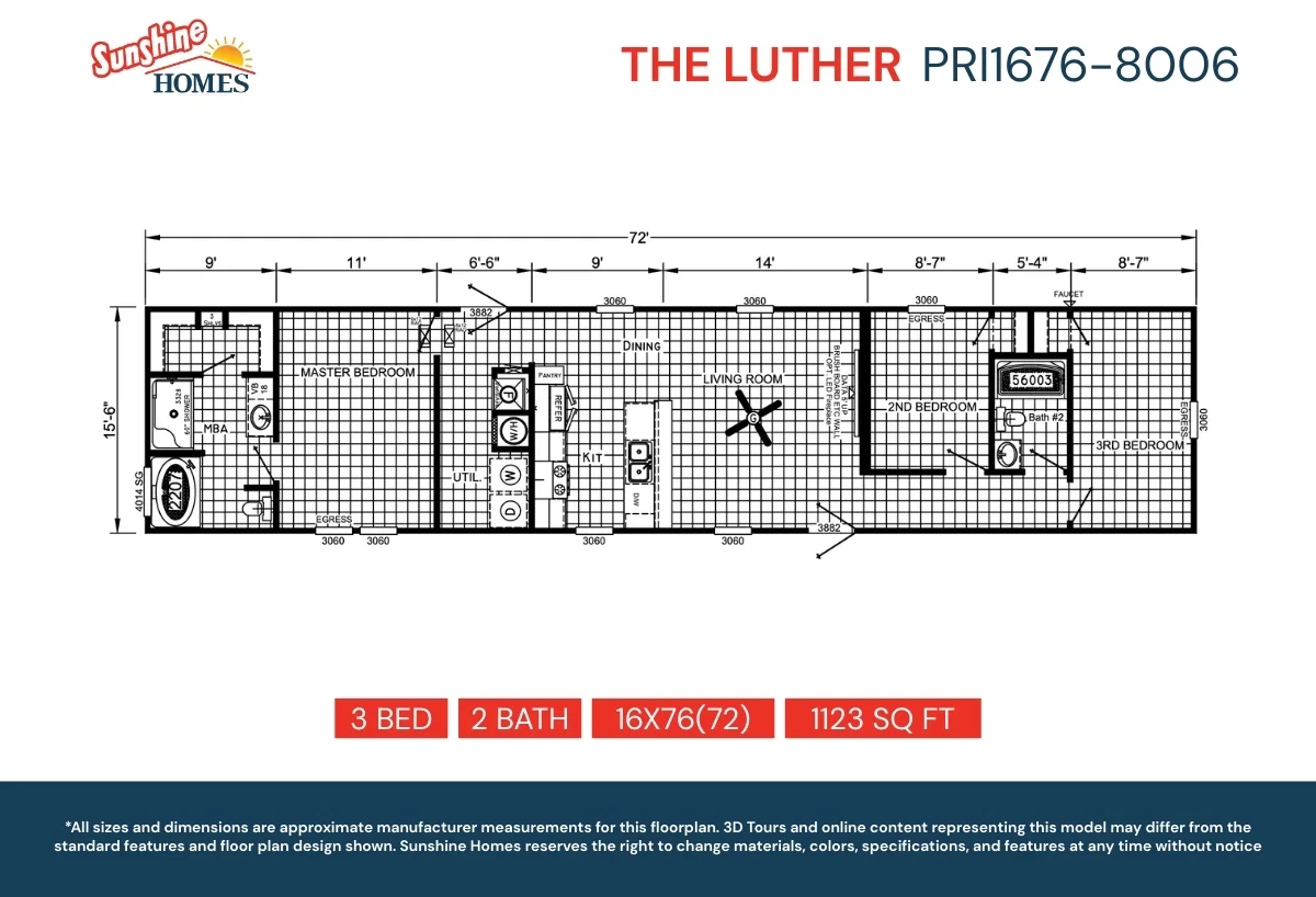 Pri1676-8006 floor plan home features