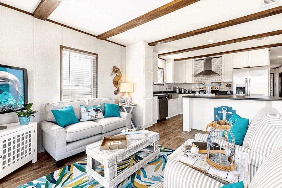 Sunset interior home features