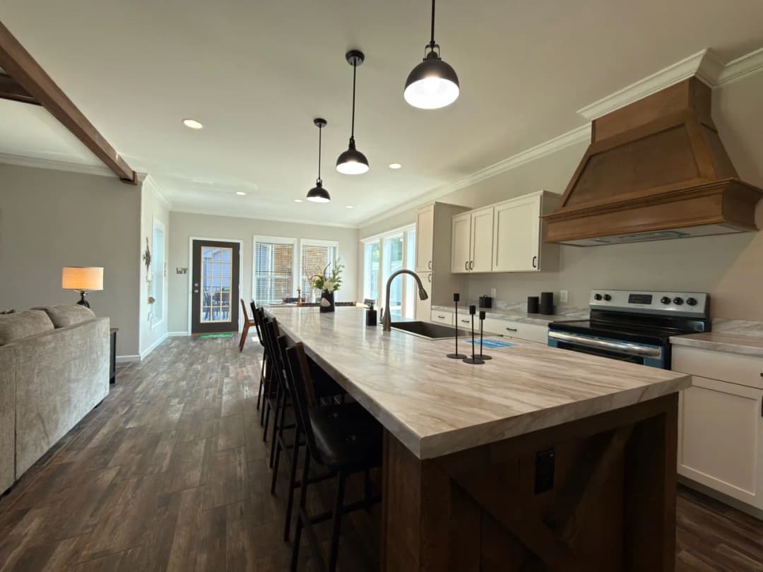 Tahoe harbor kitchen home features