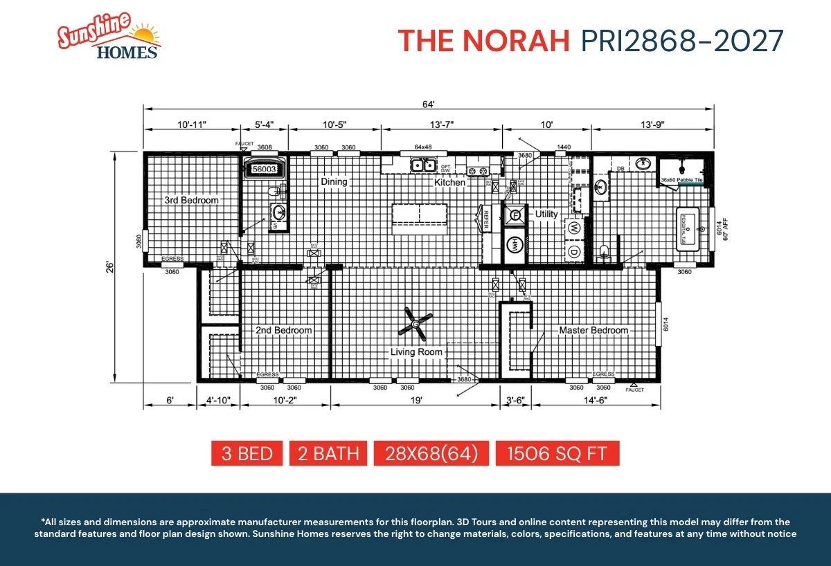 Pri2868-2027 floor plan home features