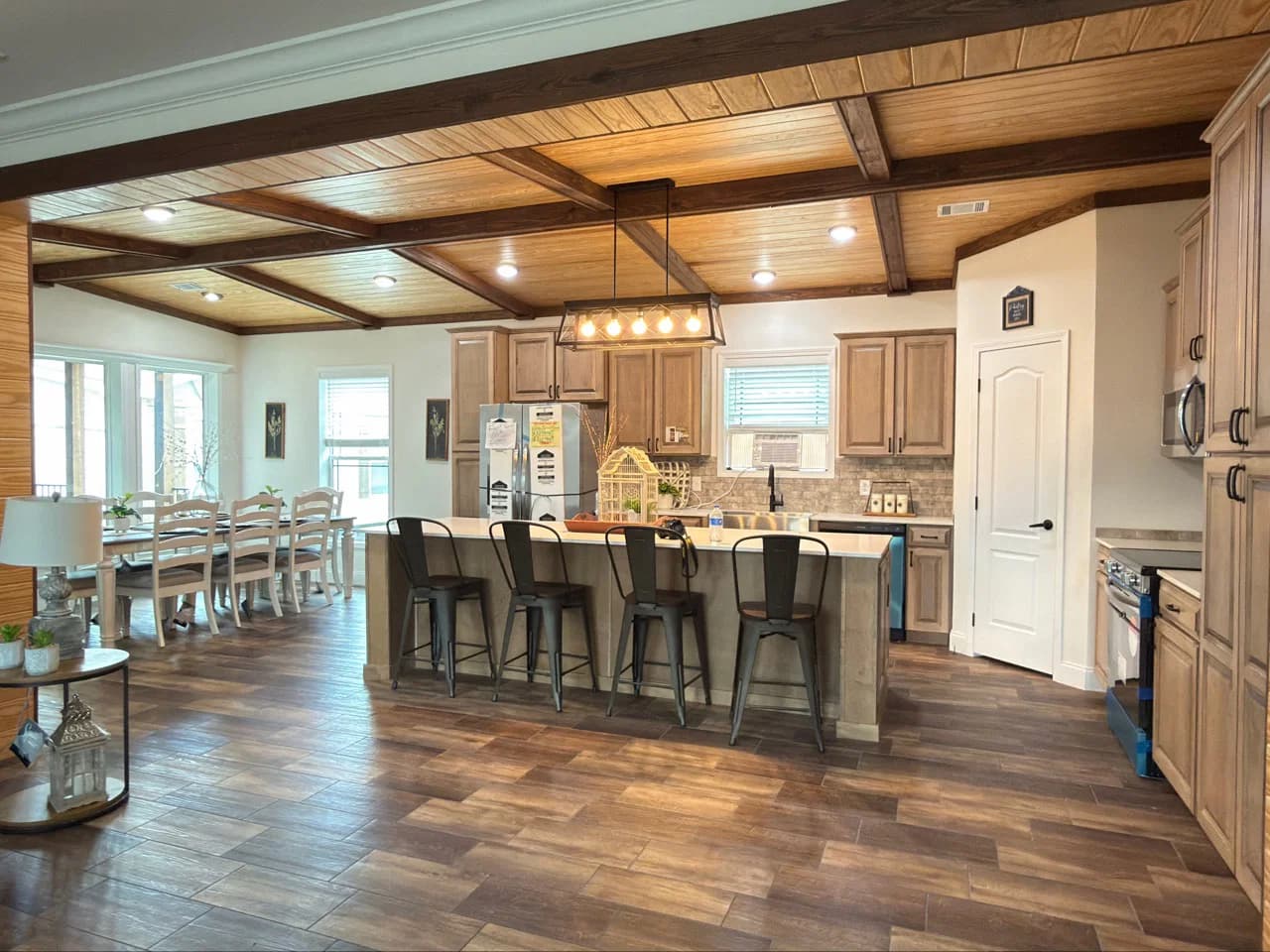 Orchard house (porch) kitchen home features