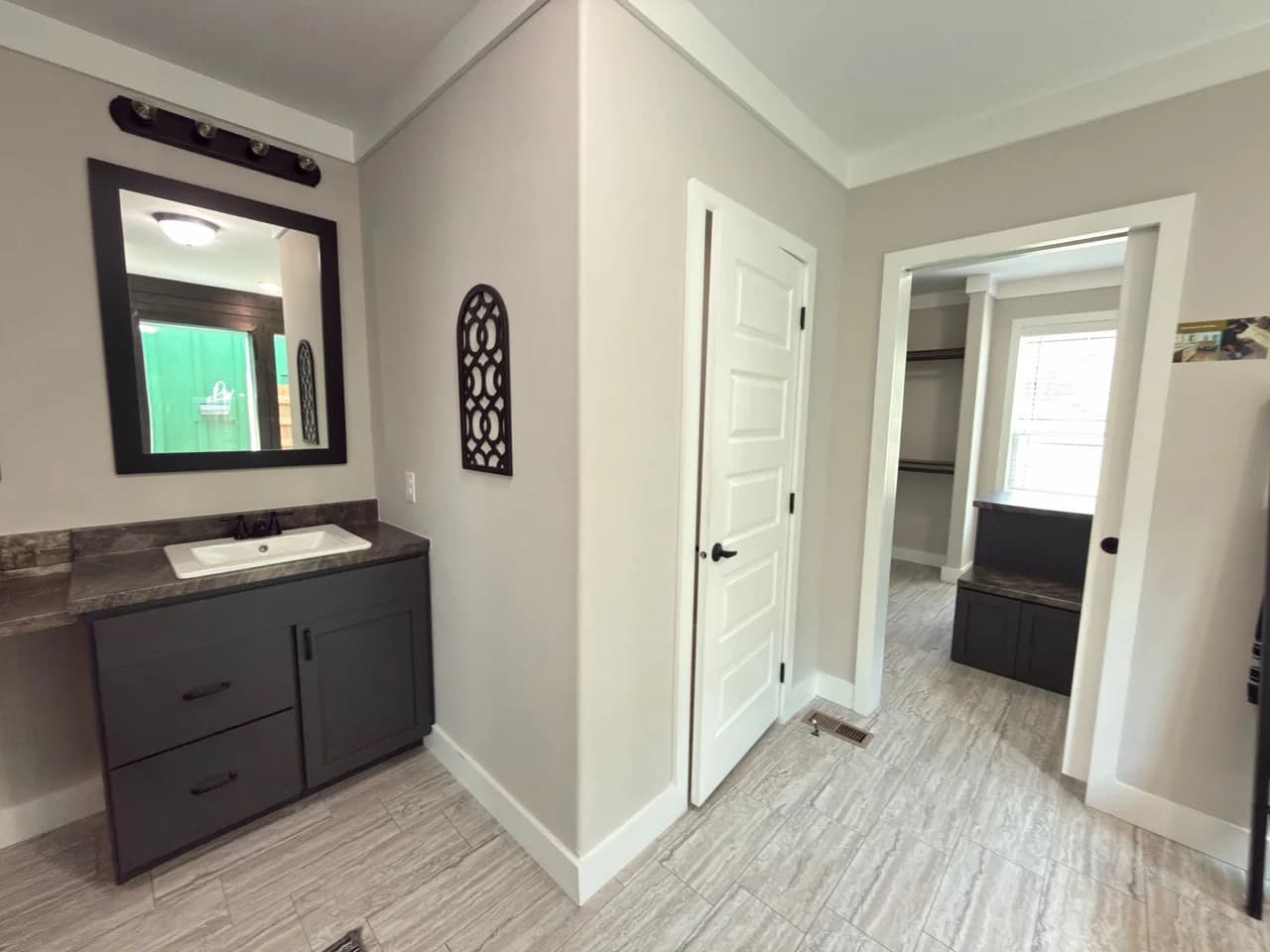 The barndominium bathroom home features