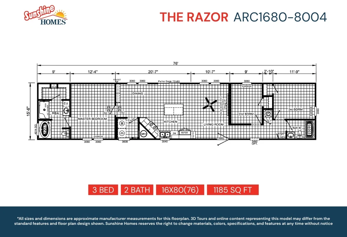 Arc1680-8004 floor plan home features