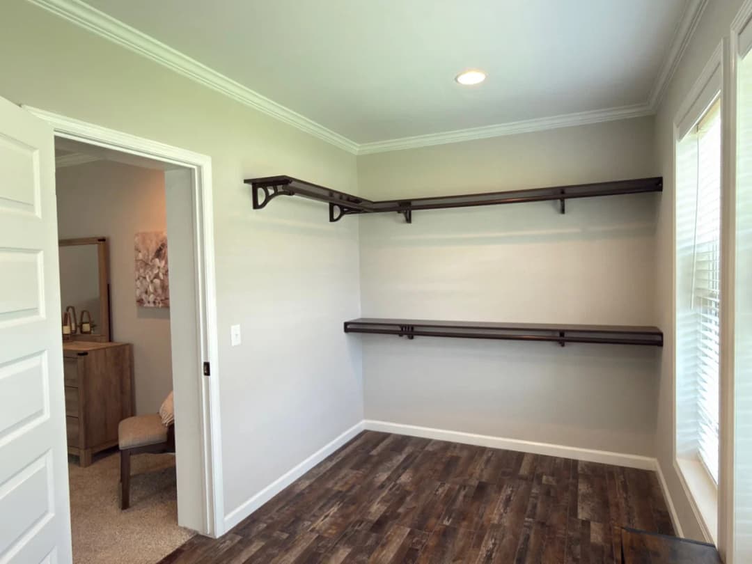 The woodside c interior home features