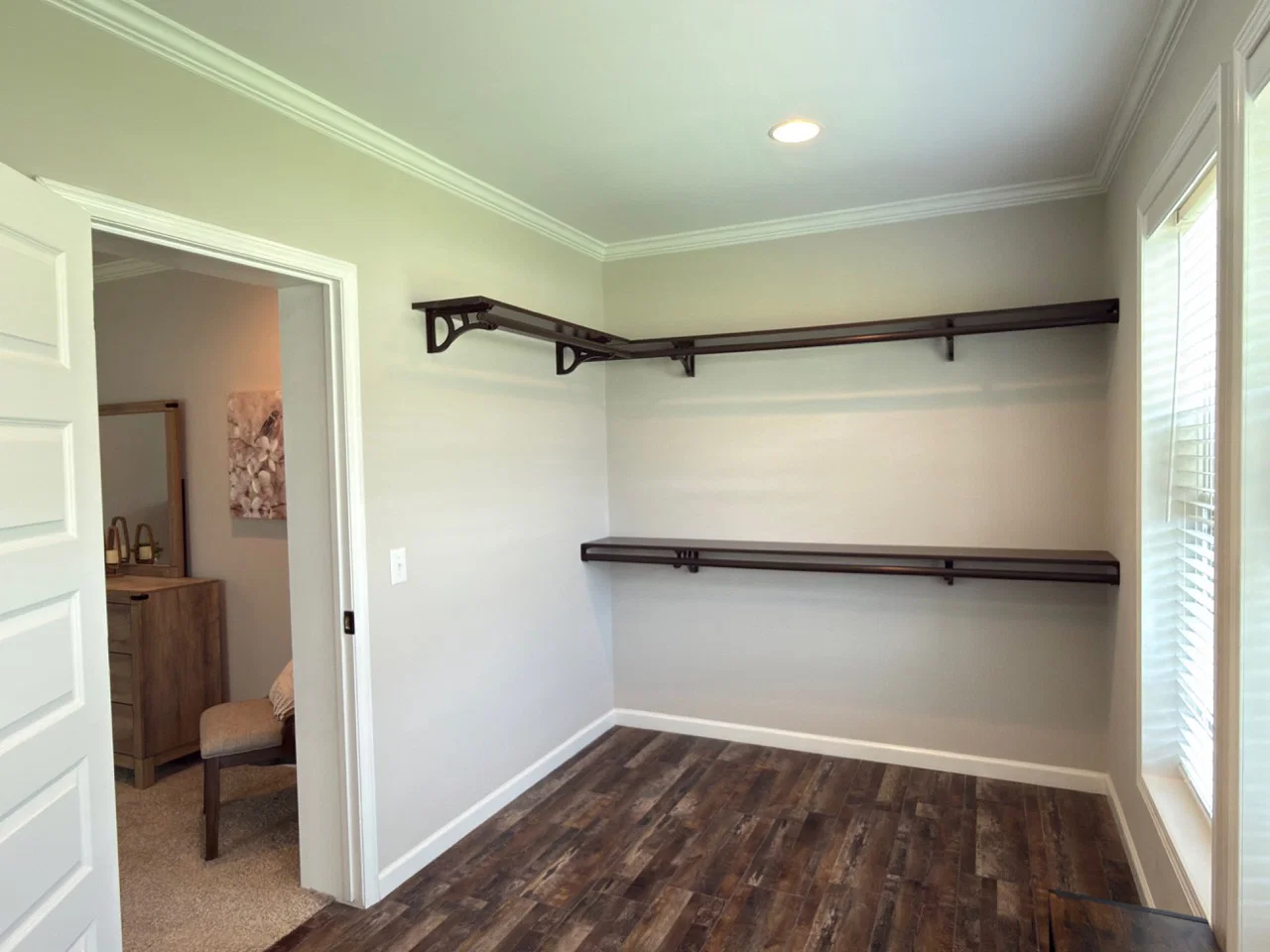 The woodside c interior home features