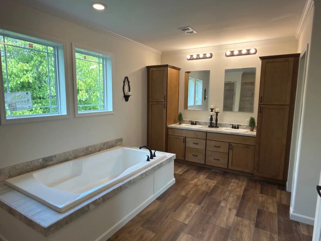 The zemira bathroom home features