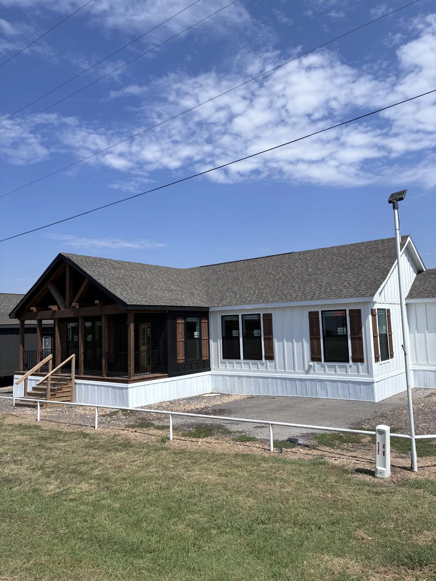 The woodside c hero, elevation, and exterior home features