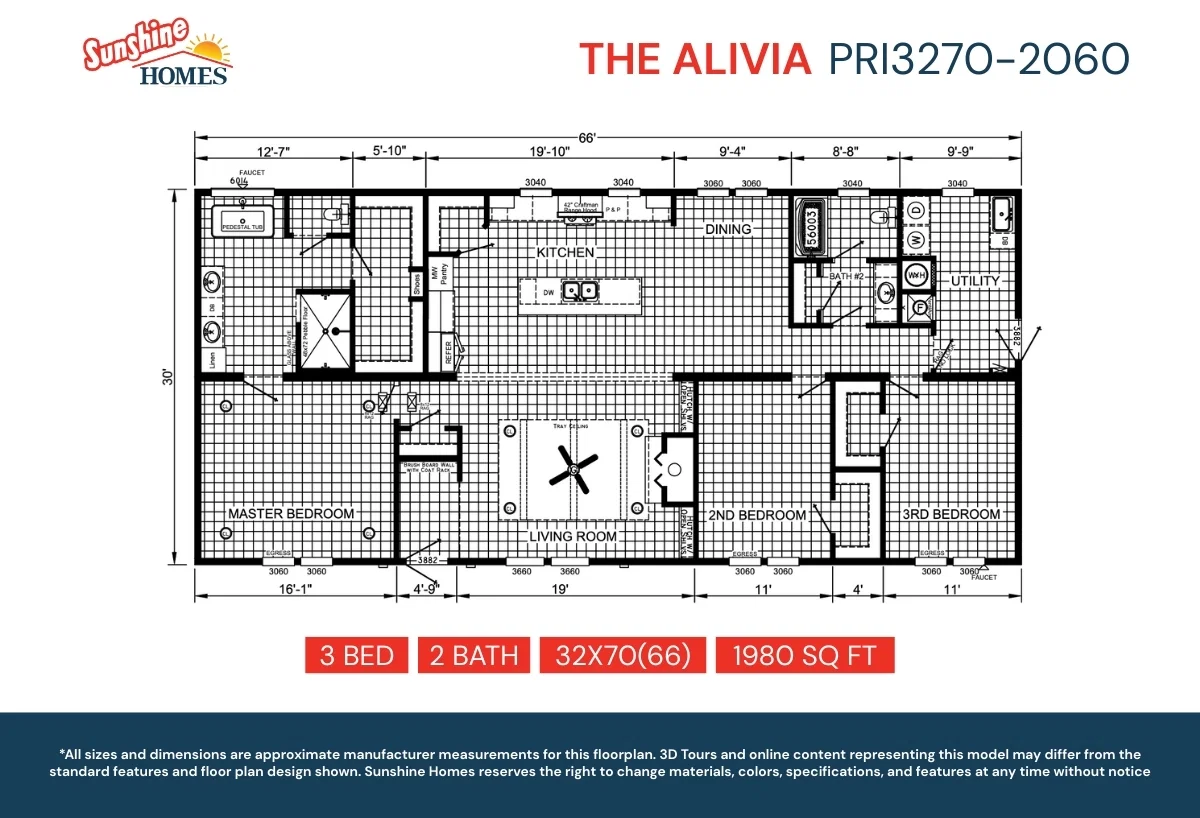 Pri3270-2060 floor plan home features