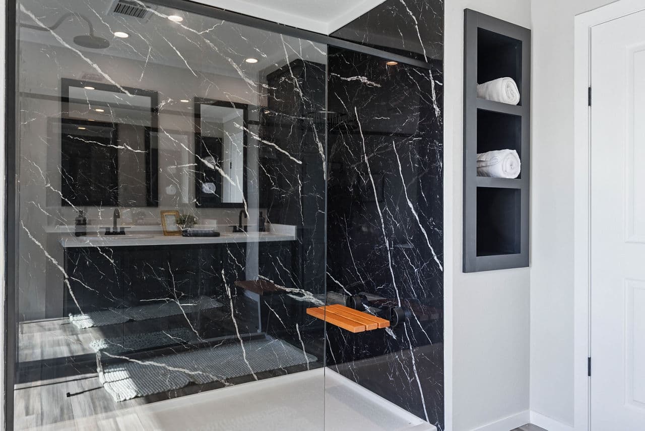The drago bathroom home features