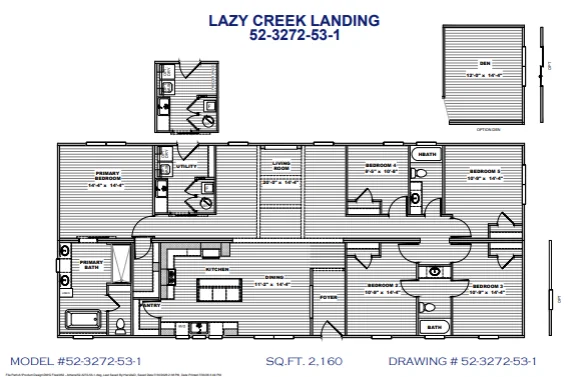 Lazy creek landing  floor plan home features