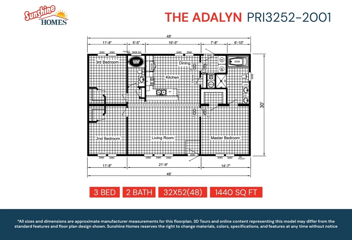 Pri3252-2001 v2 floor plan home features