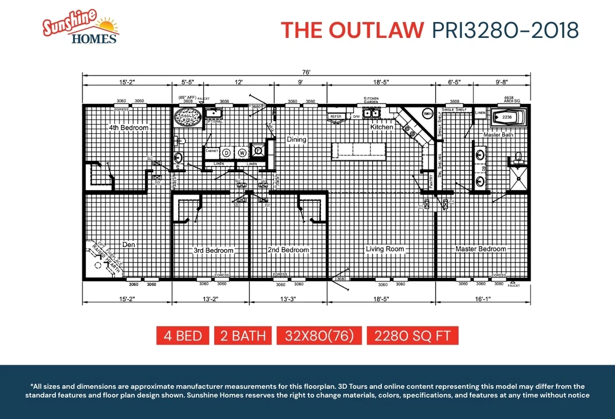 Pri3280-2018 floor plan home features