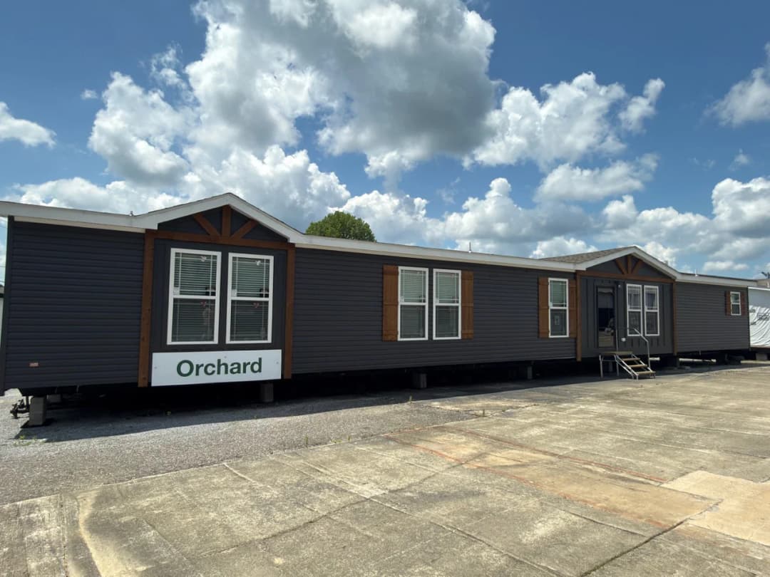 Orchard house elevation and exterior home features