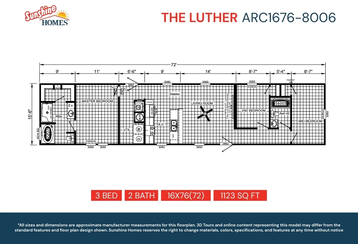 Arc1676-8006 floor plan home features