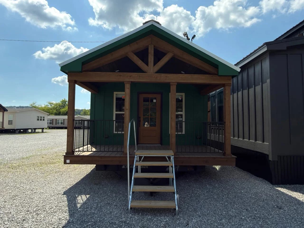 Cozy cabin 2 hero, elevation, and exterior home features