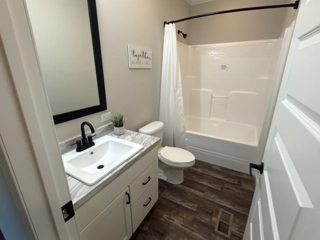Tahoe harbor bathroom home features