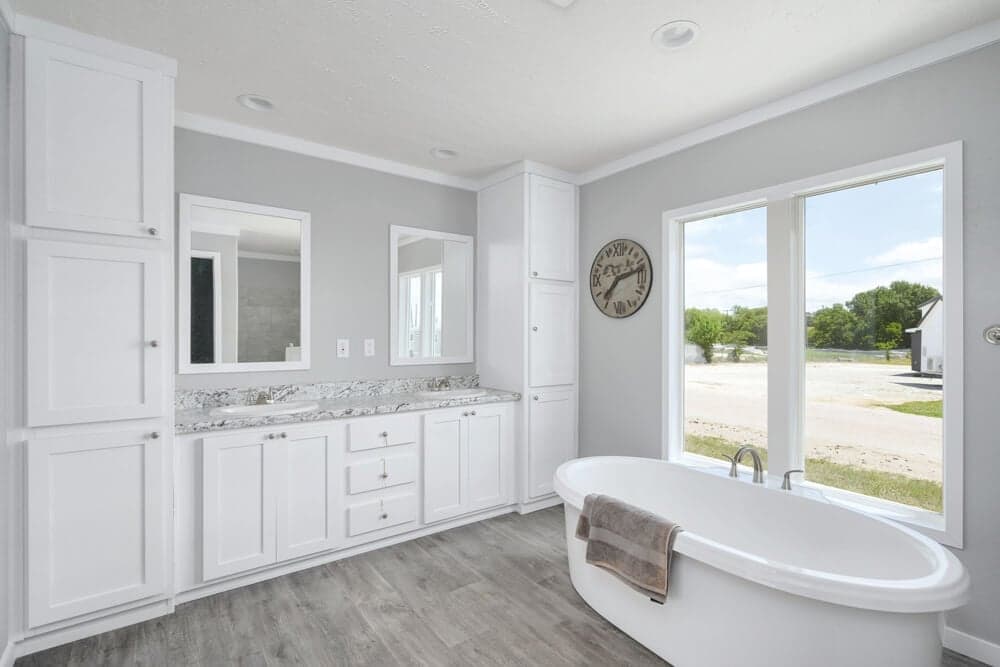 Woodland bathroom home features