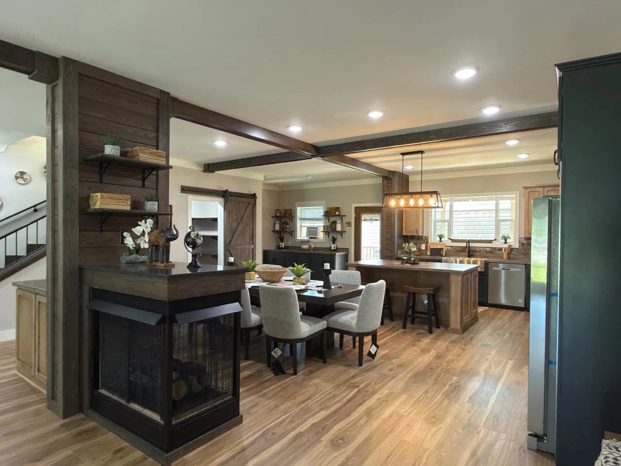 The barndominium 2 interior home features