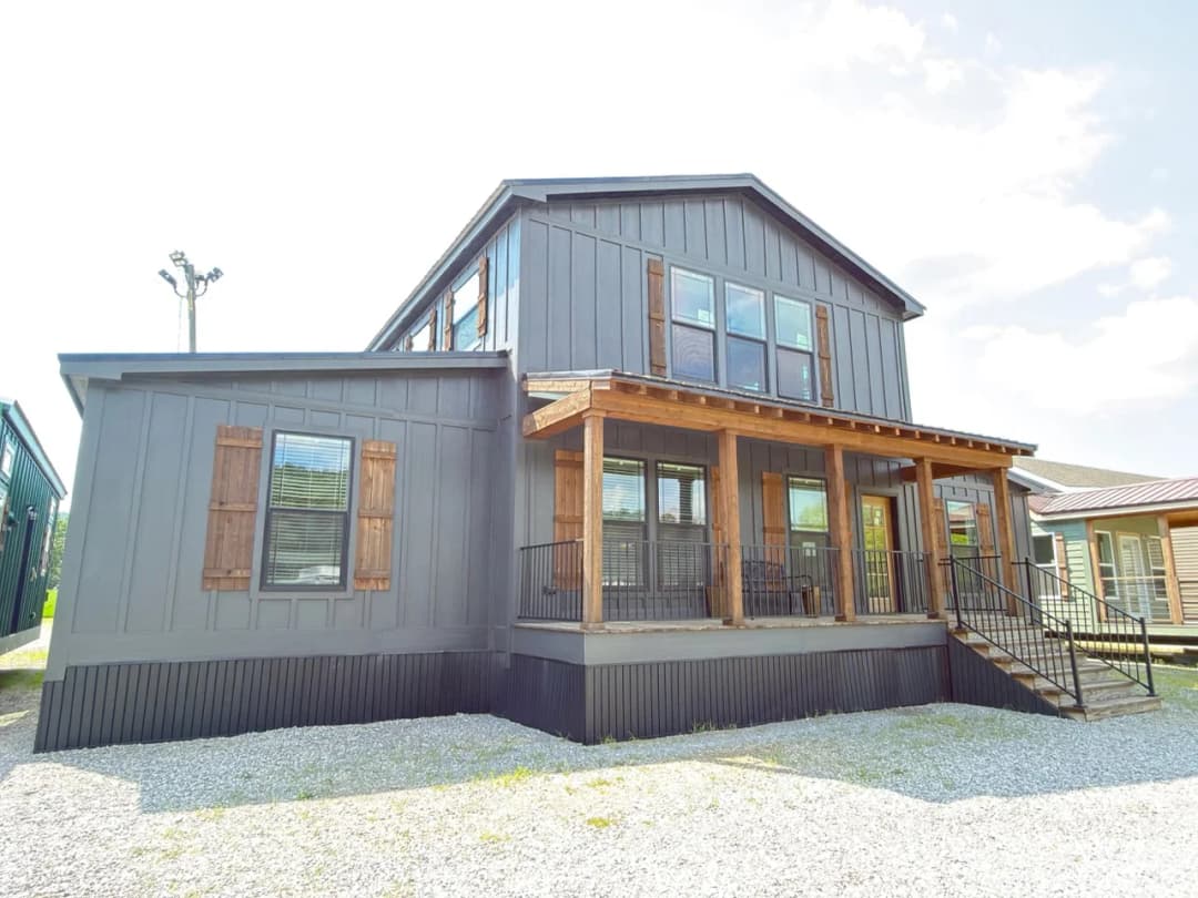 The barndominium hero, elevation, and exterior home features