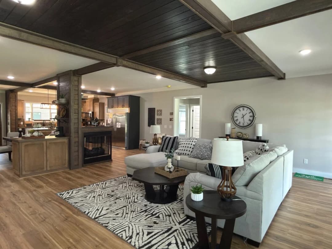 The barndominium 2 interior home features