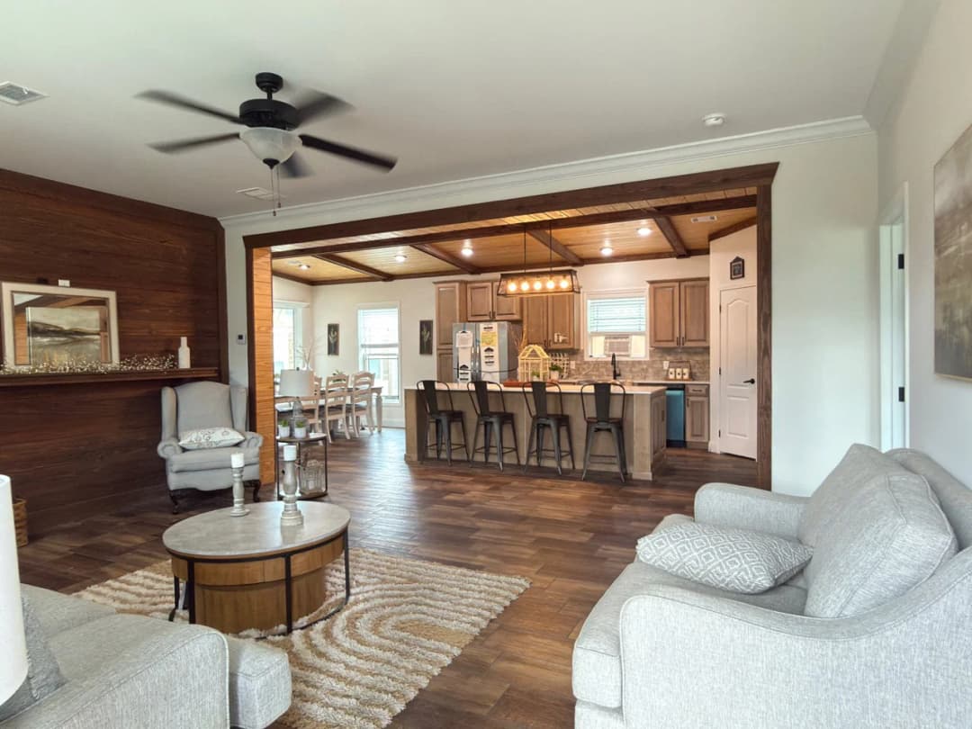 Orchard house (porch) interior home features