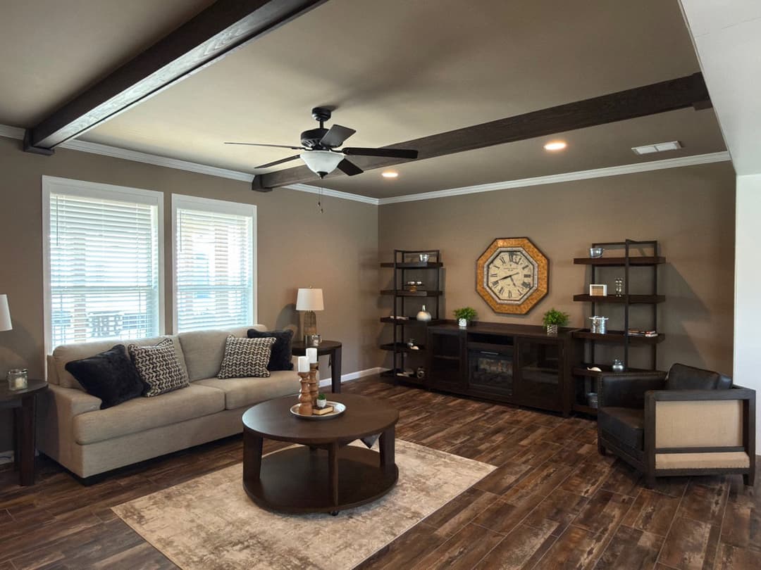 The country cottage interior home features