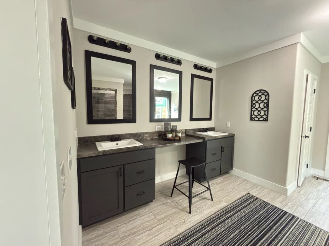 The barndominium bathroom home features
