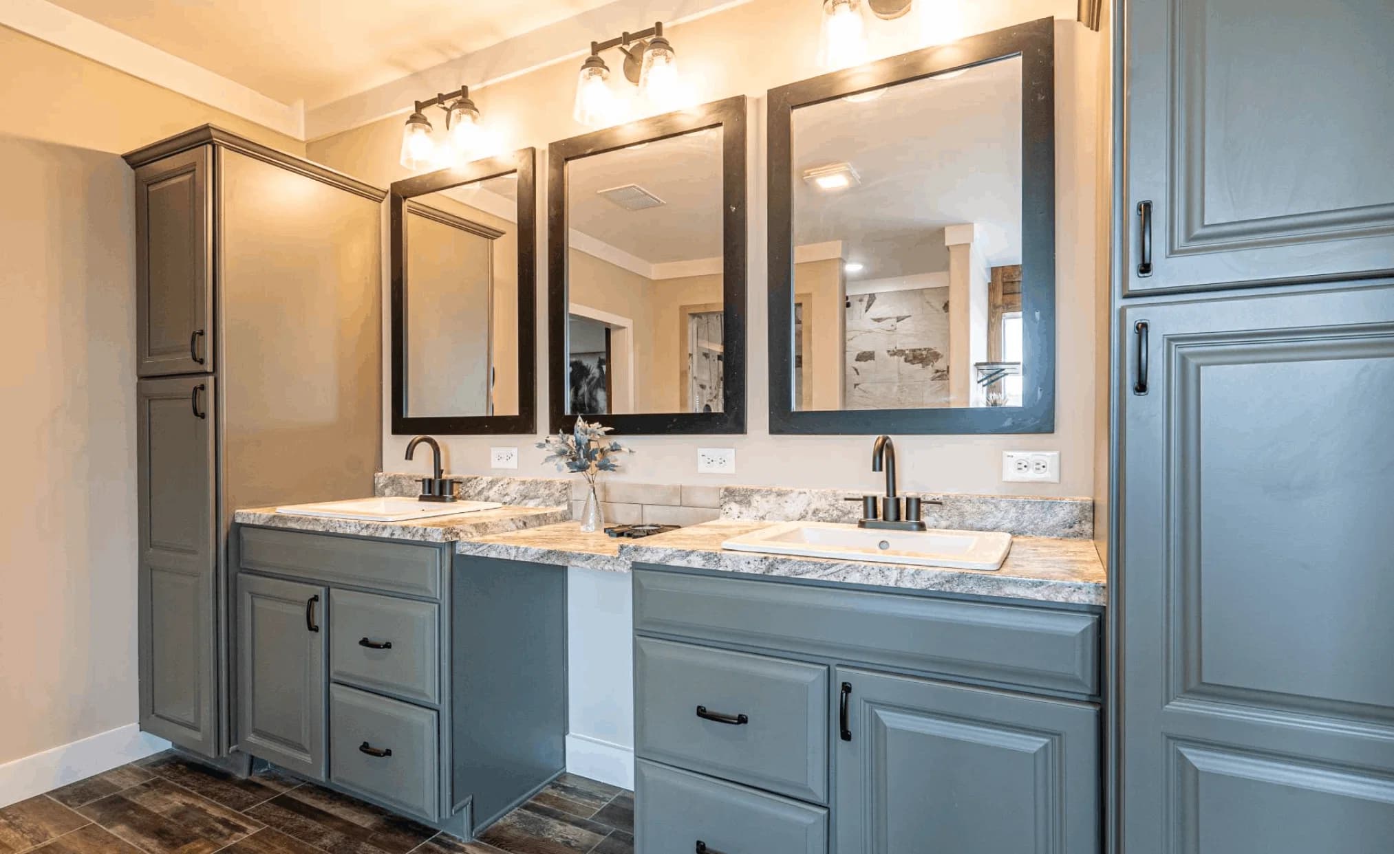 The old hay barn bathroom home features