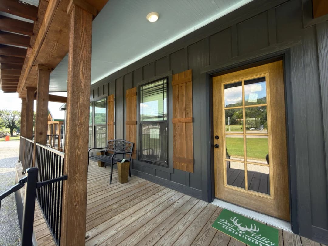 The barndominium 2 exterior home features