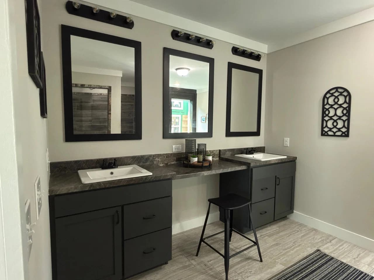 The barndominium bathroom home features