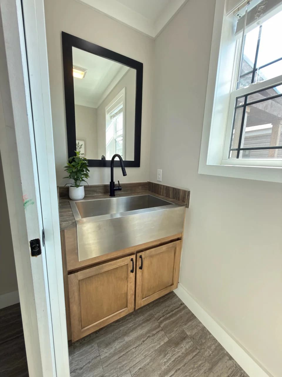 The barndominium bathroom home features