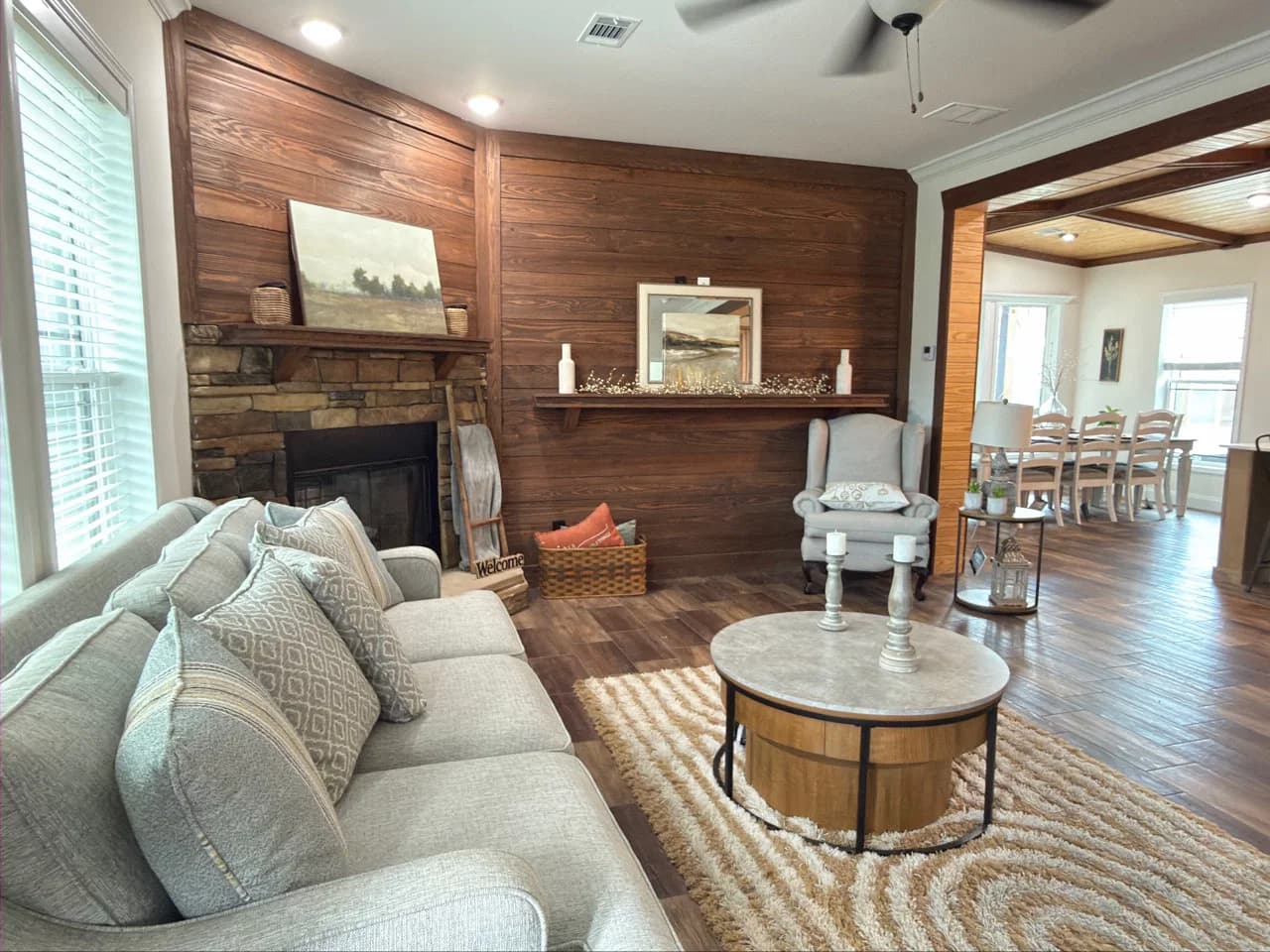 Orchard house (porch) interior home features