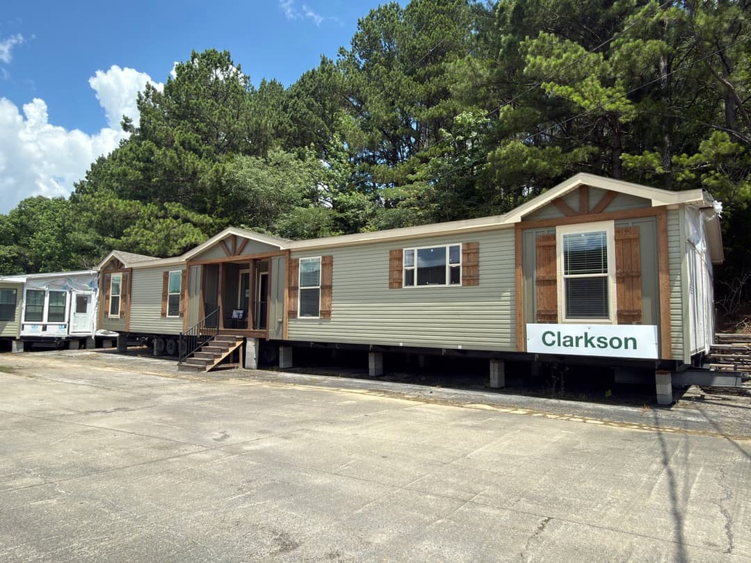 The clarkson elevation and exterior home features