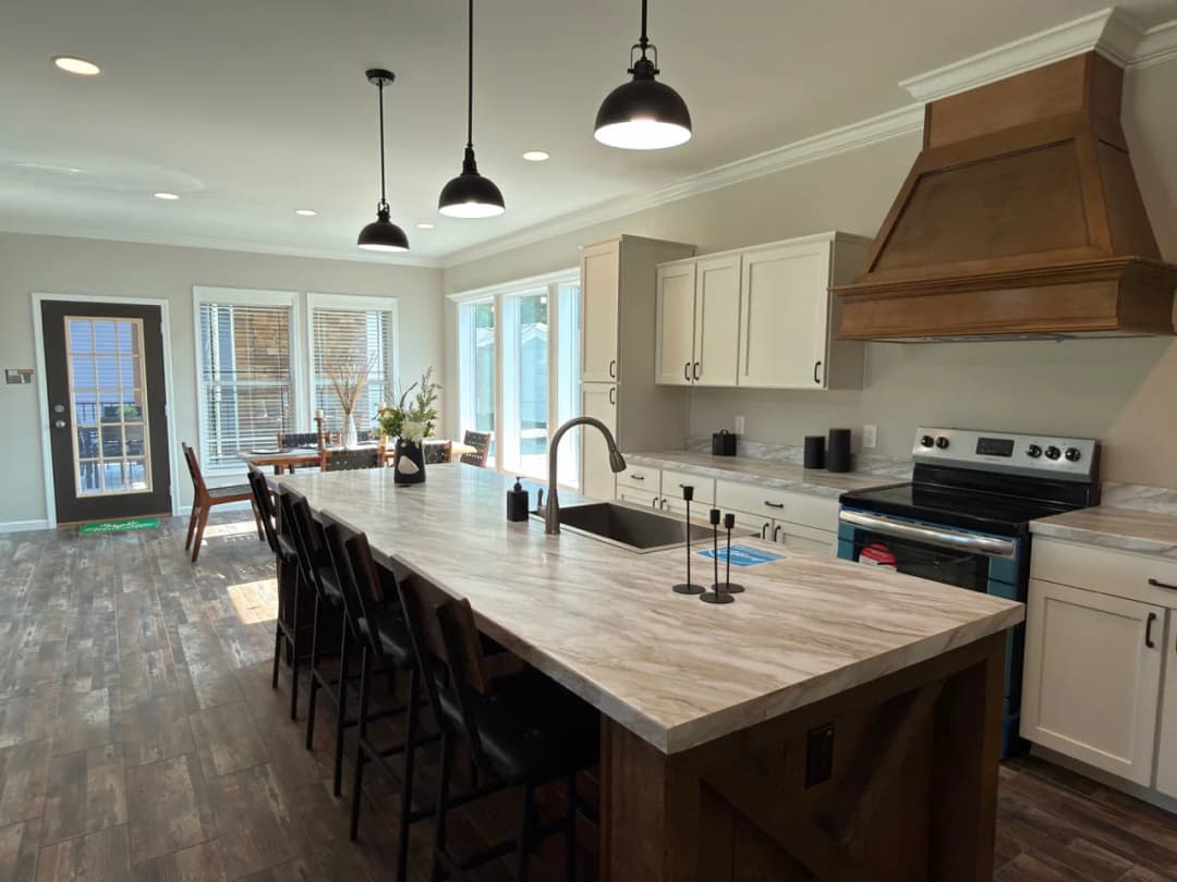 Tahoe harbor kitchen home features